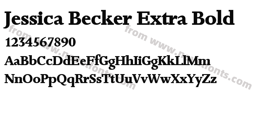 Jessica Becker Extra BoldPreview