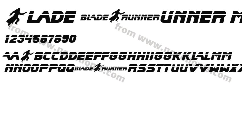 Blade Runner Movie Font 2Preview