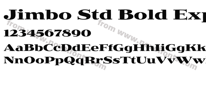 Jimbo Std Bold ExpandedPreview