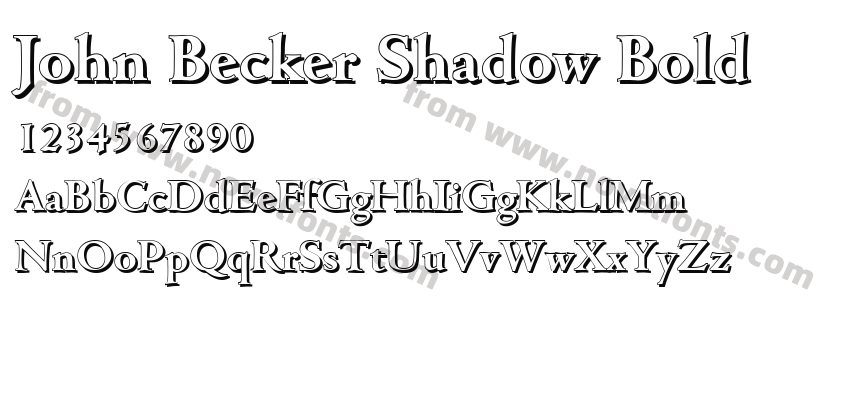 John Becker Shadow BoldPreview