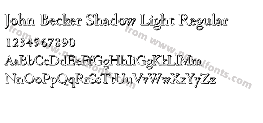 John Becker Shadow Light RegularPreview