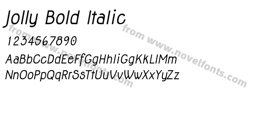 Jolly Bold ItalicPreview