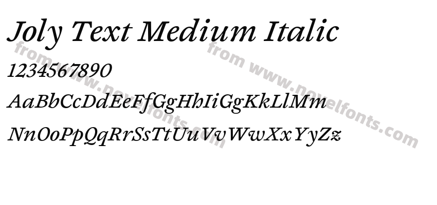 Joly Text Medium ItalicPreview