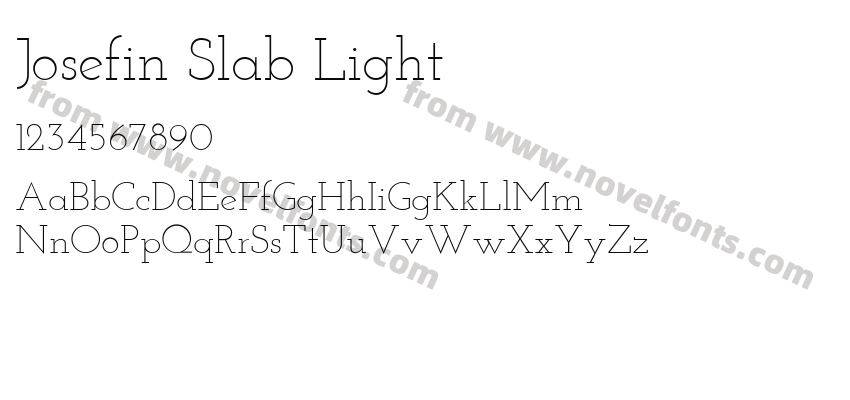 Josefin Slab LightPreview