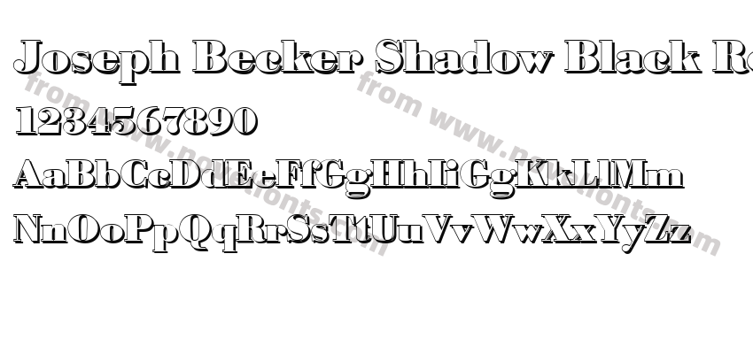 Joseph Becker Shadow Black RegularPreview