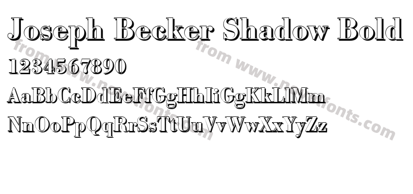 Joseph Becker Shadow BoldPreview