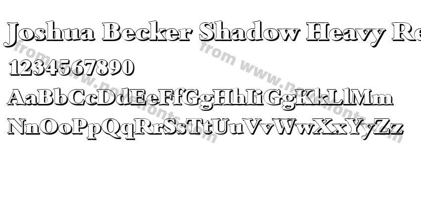 Joshua Becker Shadow Heavy RegularPreview