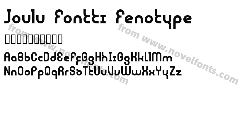 Joulu Fontti  FenotypePreview