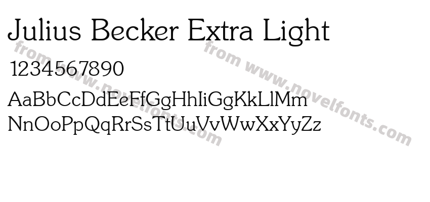 Julius Becker Extra LightPreview