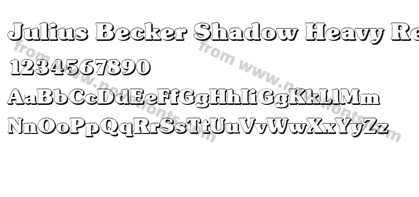 Julius Becker Shadow Heavy RegularPreview