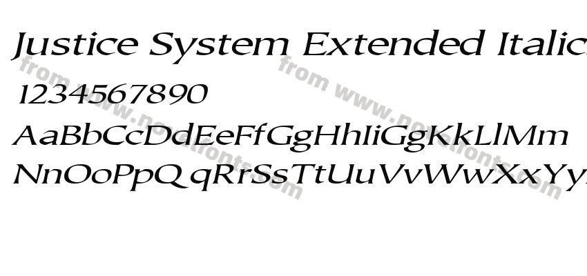 Justice System Extended ItalicSWFTEPreview
