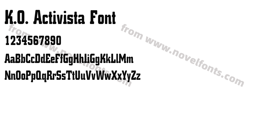 K.O. Activista FontPreview