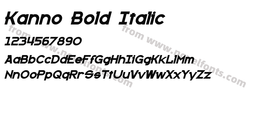 Kanno Bold ItalicPreview