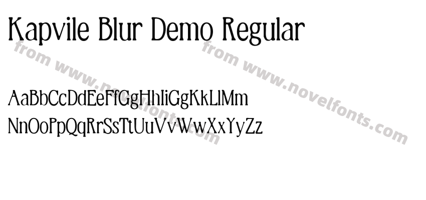 Kapvile Blur Demo RegularPreview