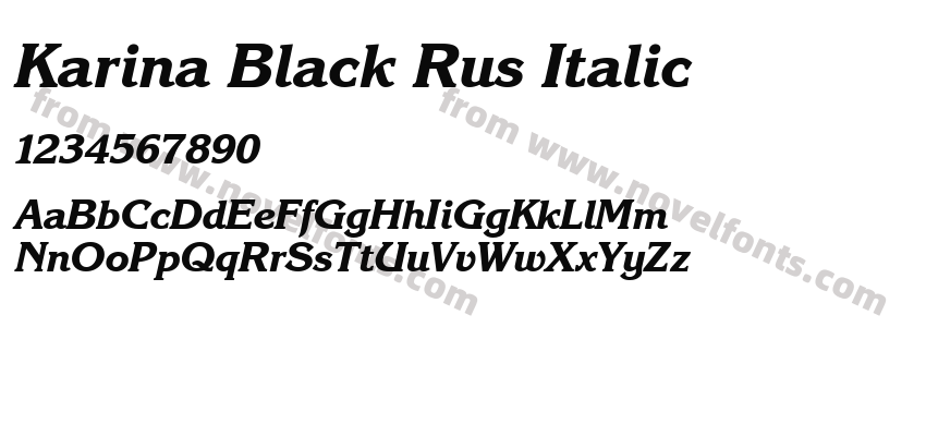 Karina Black Rus ItalicPreview