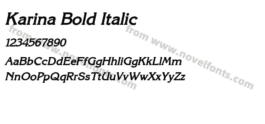 Karina Bold ItalicPreview