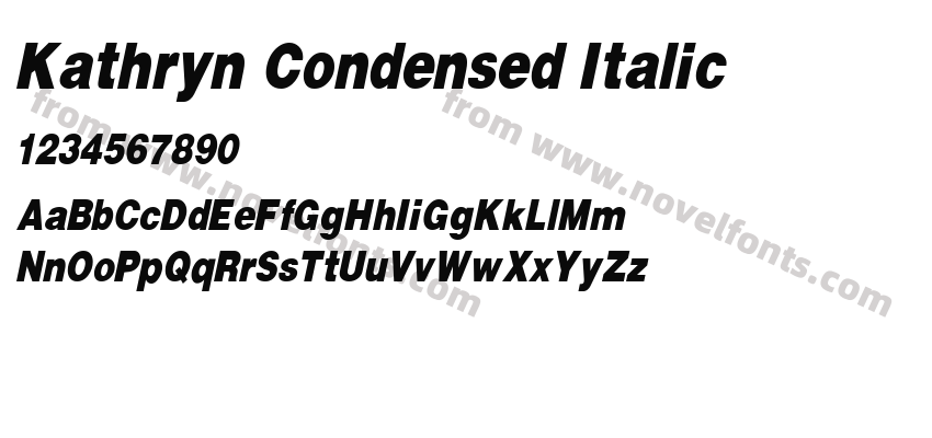 Kathryn Condensed ItalicPreview