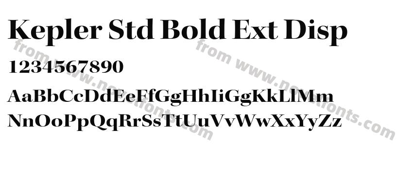 Kepler Std Bold Ext DispPreview