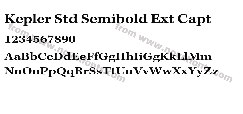 Kepler Std Semibold Ext CaptPreview