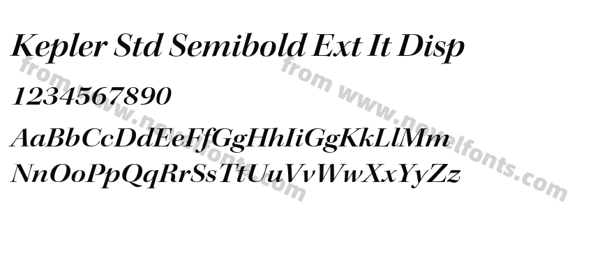Kepler Std Semibold Ext It DispPreview