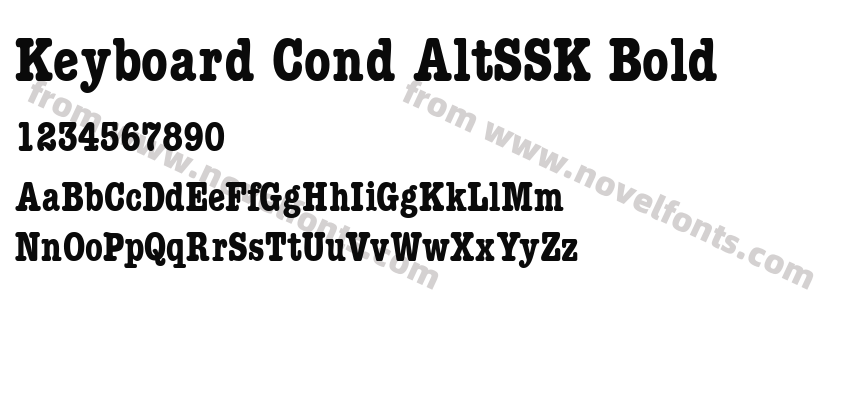 Keyboard Cond AltSSK BoldPreview