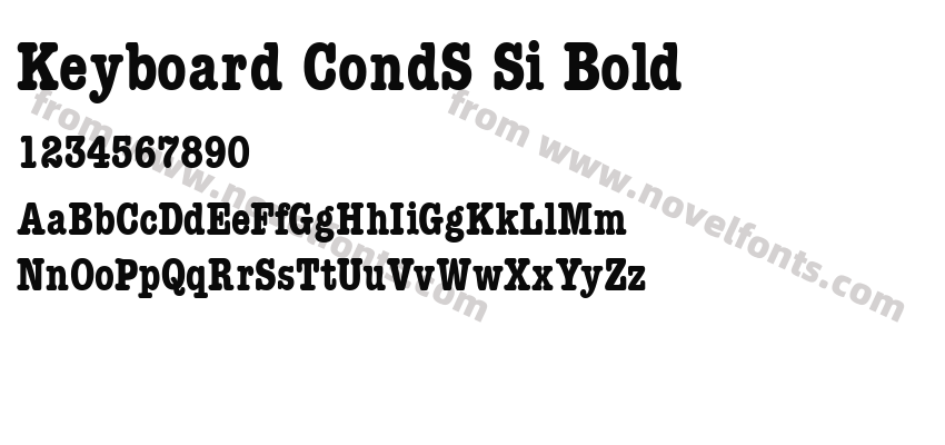 Keyboard CondS Si BoldPreview