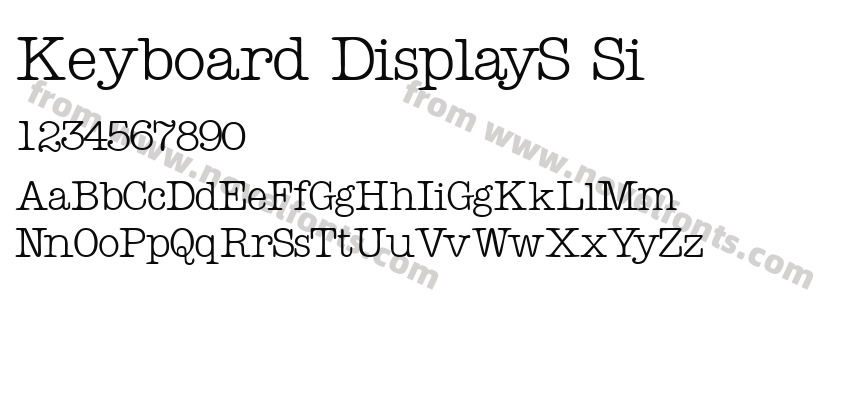 Keyboard DisplayS SiPreview