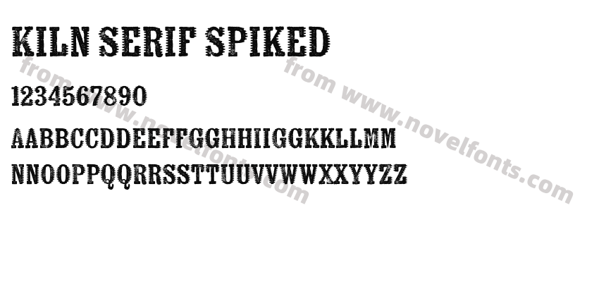 Kiln Serif SpikedPreview