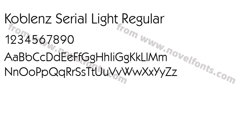 Koblenz Serial Light RegularPreview