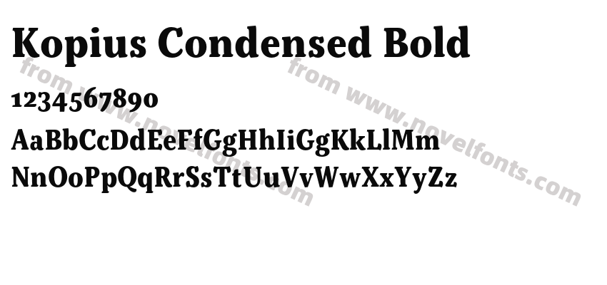 Kopius Condensed BoldPreview