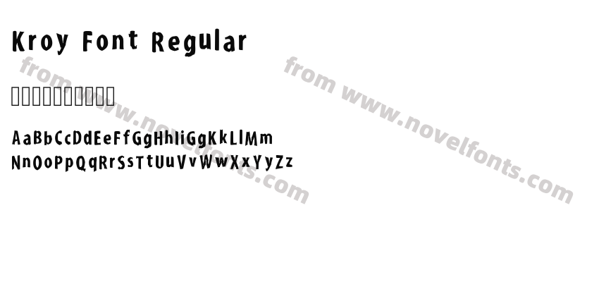 Kroy Font RegularPreview