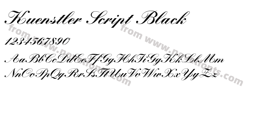 Kuenstler Script BlackPreview