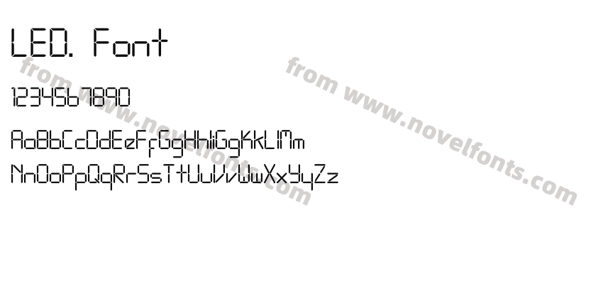 LED. FontPreview