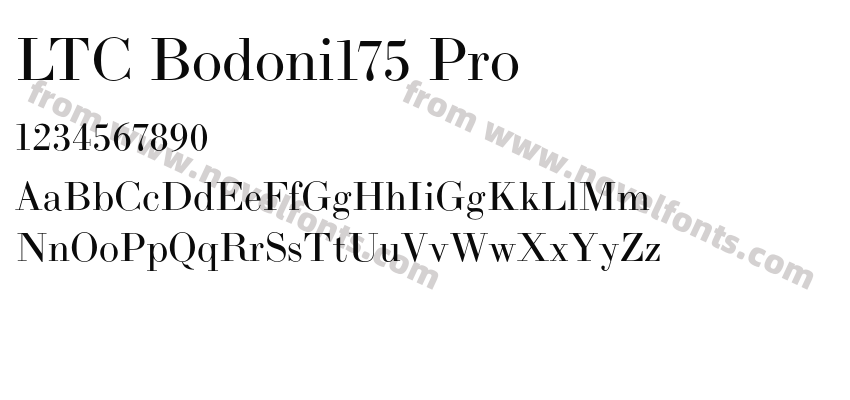 LTC Bodoni175 ProPreview