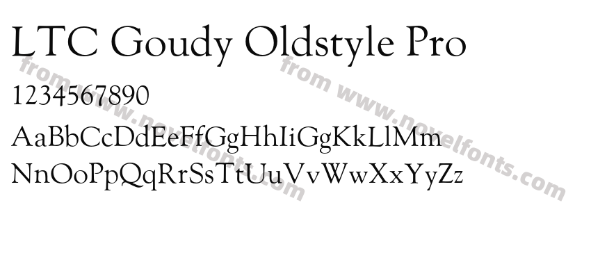 LTC Goudy Oldstyle ProPreview