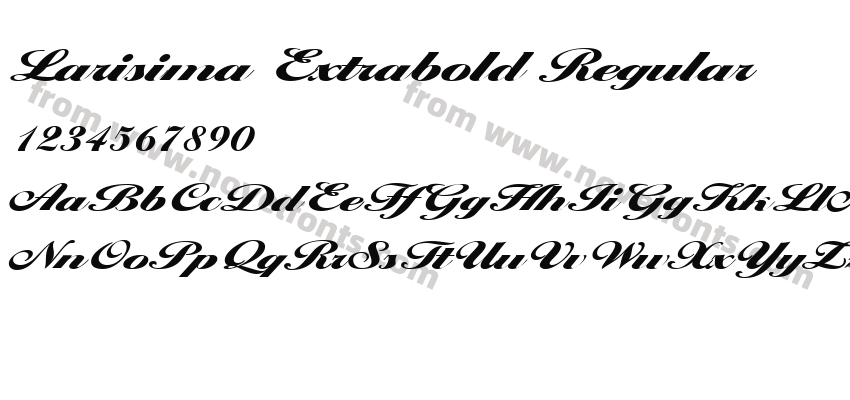 Larisima Extrabold RegularPreview