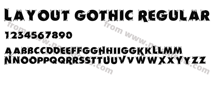 Layout Gothic RegularPreview