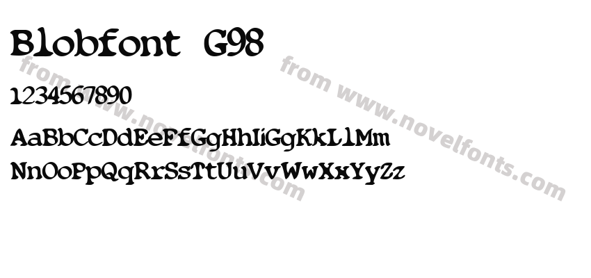 Blobfont G98Preview