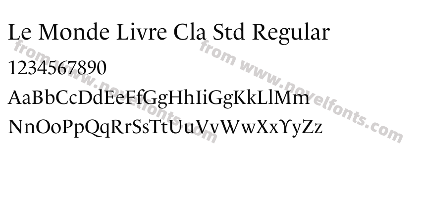 Le Monde Livre Cla Std RegularPreview