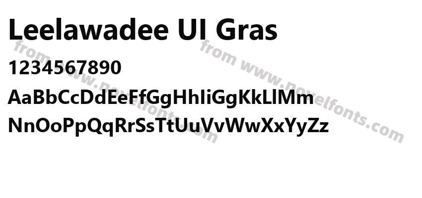 Leelawadee UI GrasPreview