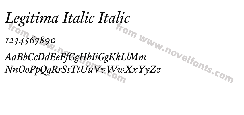 Legitima Italic ItalicPreview