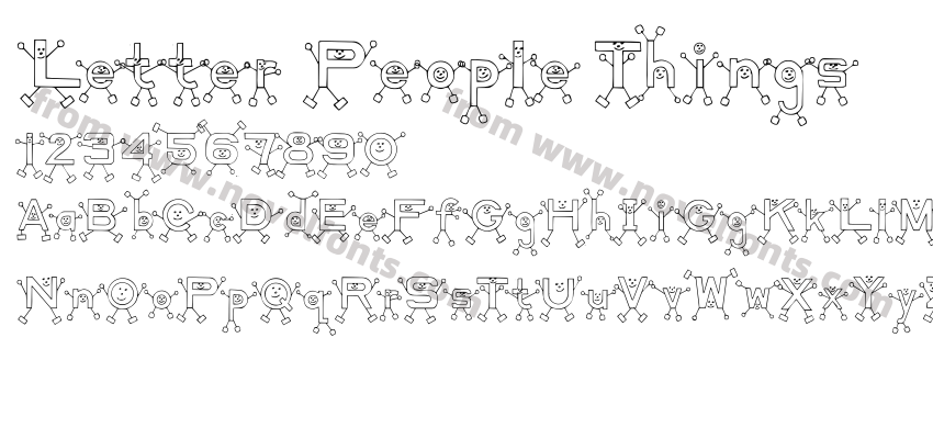 Letter People ThingsPreview