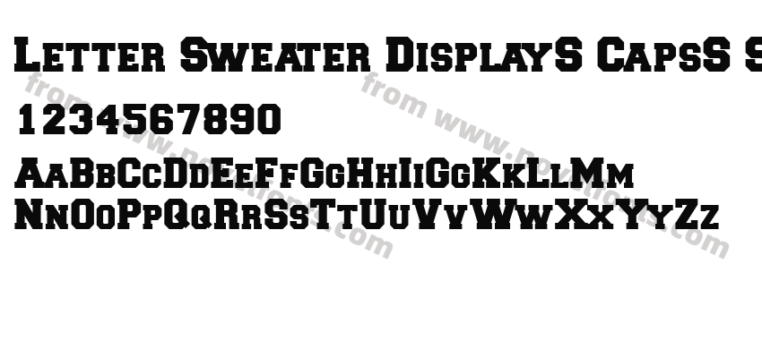 Letter Sweater DisplayS CapsS Si BoldPreview