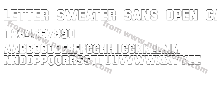 Letter Sweater Sans Open CapsS SiPreview