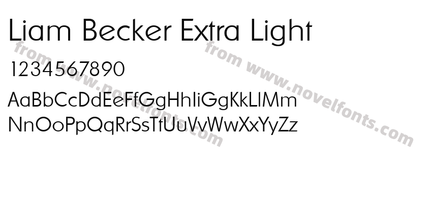 Liam Becker Extra LightPreview