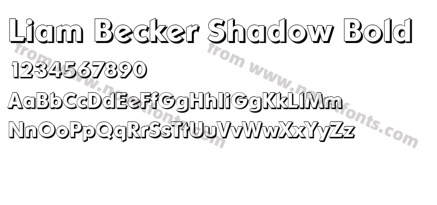 Liam Becker Shadow BoldPreview