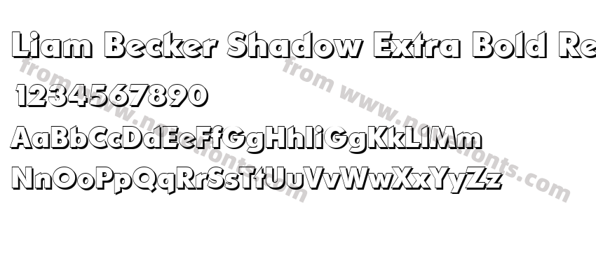 Liam Becker Shadow Extra Bold RegularPreview