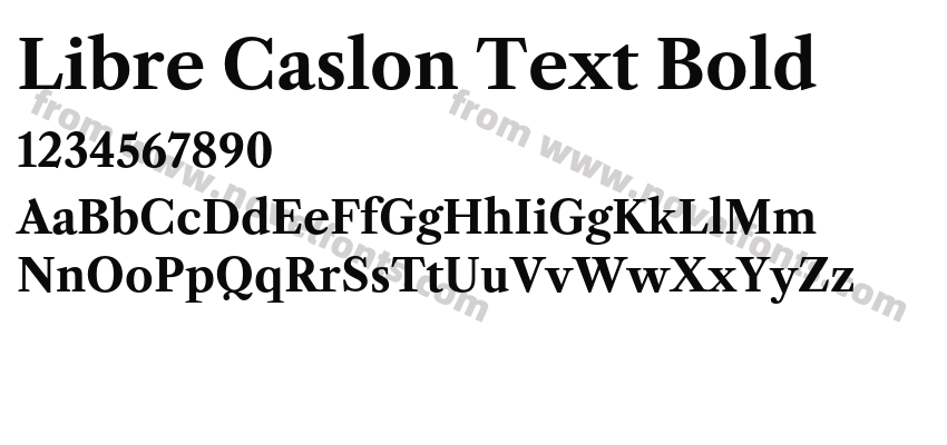 Libre Caslon Text BoldPreview