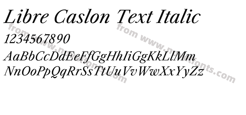 Libre Caslon Text ItalicPreview