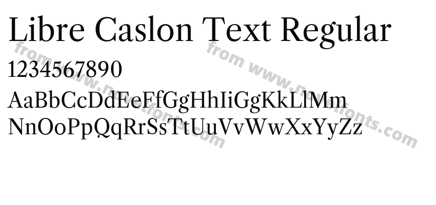 Libre Caslon Text RegularPreview